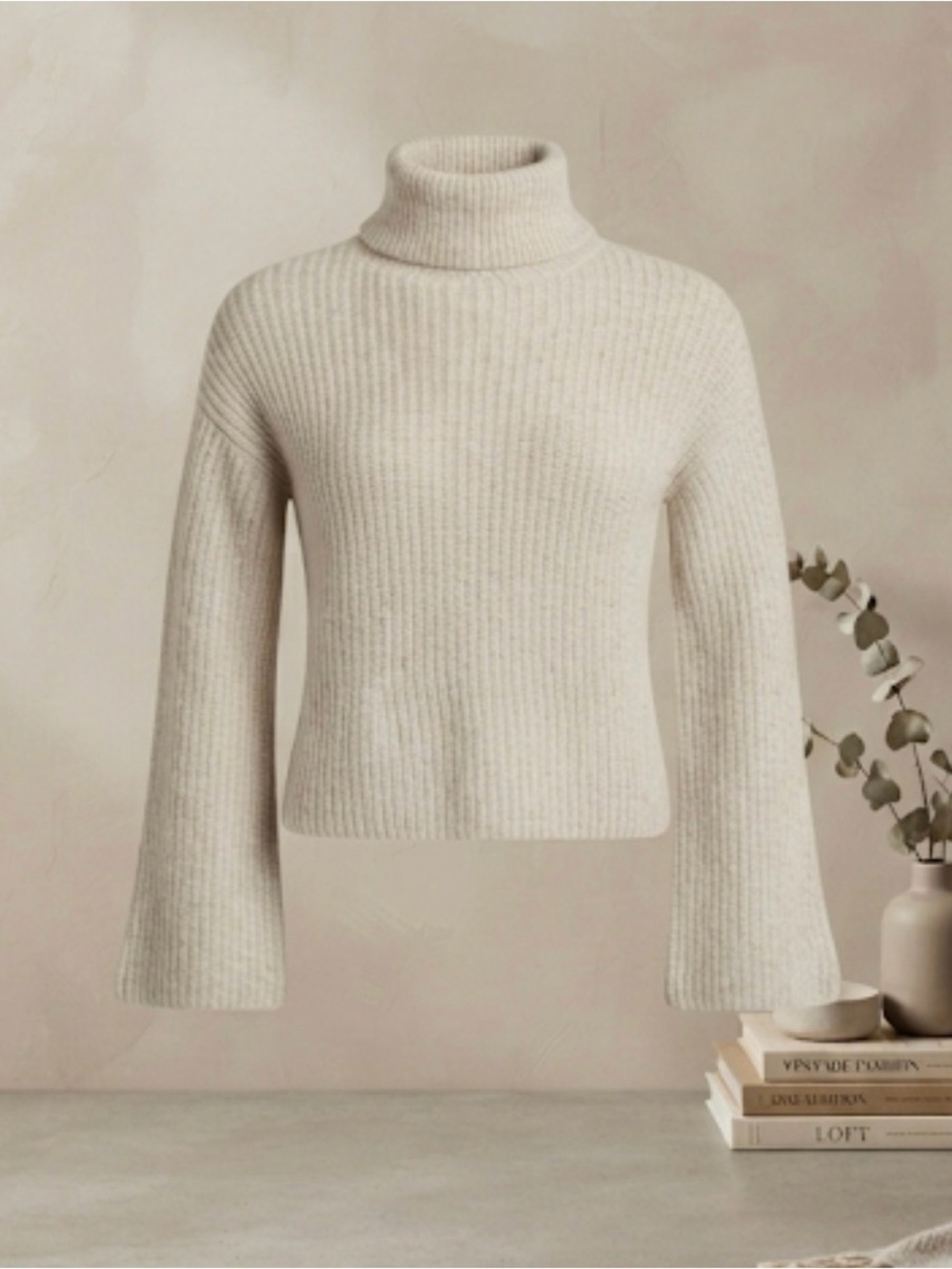 Madewell Ribbed Turtleneck Tunic Sweater Womens Medium